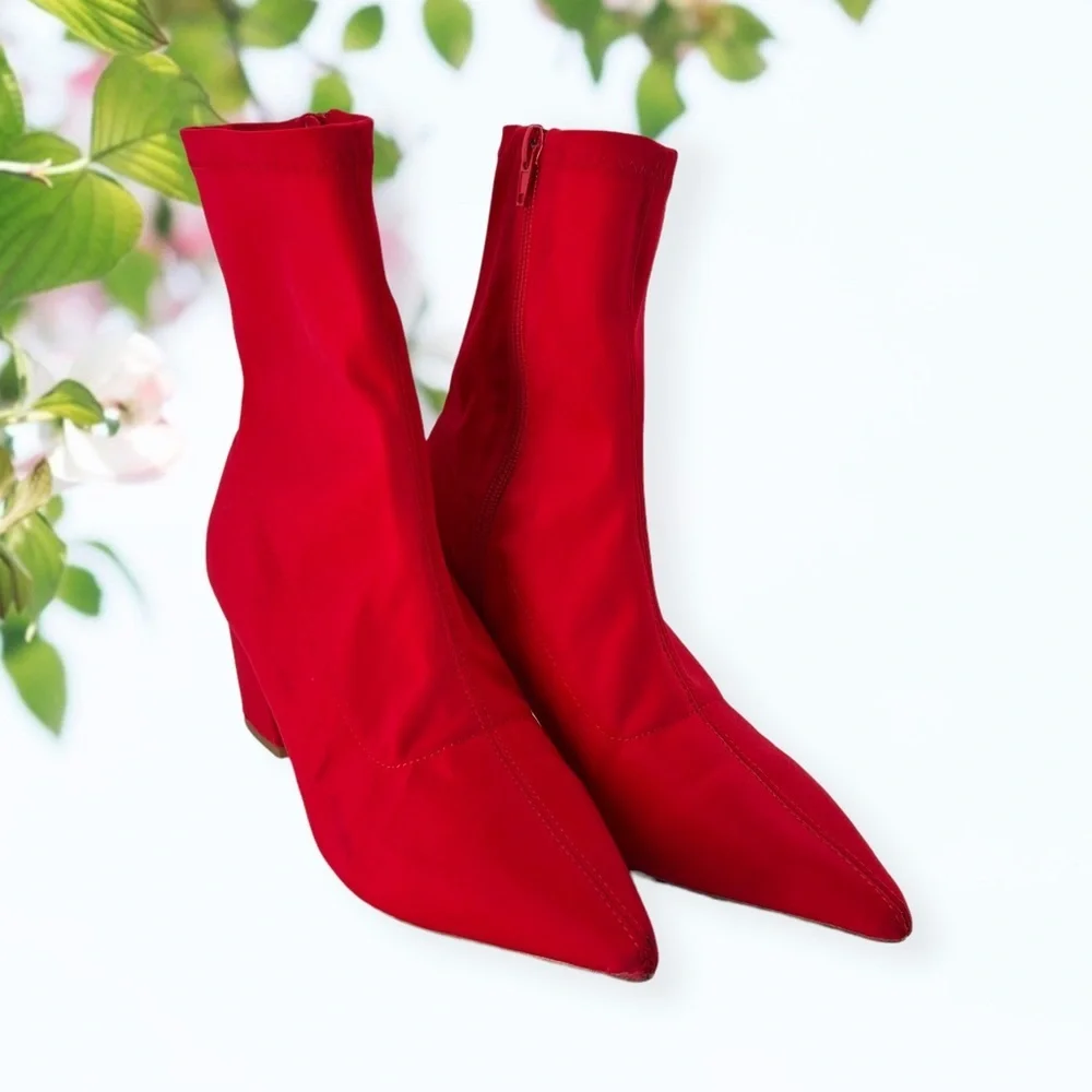 RED Nylon Boots - Picture 3 of 10